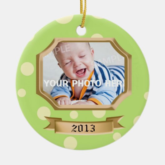 Kikker Prins Keepsake Foto Keramisch Ornament (Voorkant)