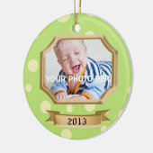 Kikker Prins Keepsake Foto Keramisch Ornament (Links)