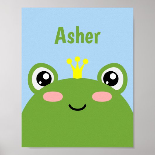 Kikker Prins of Prinses Poster (Voorkant)