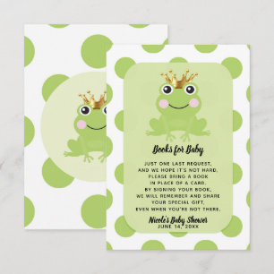 Kikker Prins Verhalenboek Boek Verzoek Baby Shower Kaart