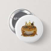 Kikker Prins - voorzijde Ronde Button 5,7 Cm (Voorkant /achterkant)