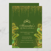 Kikker Prinses Quinceanera Uitnodiging (Voorkant / Achterkant)