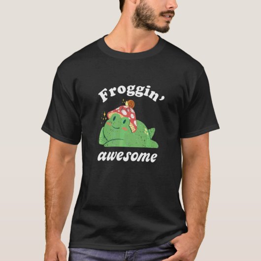 Kikker Puns Froggin Geweldige Cute Toad Amphibian  T-shirt (Voorkant)