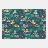 Kikker-rantsoenchauffeurs Kinder Inpakpapier Vel (Voorkant 2)