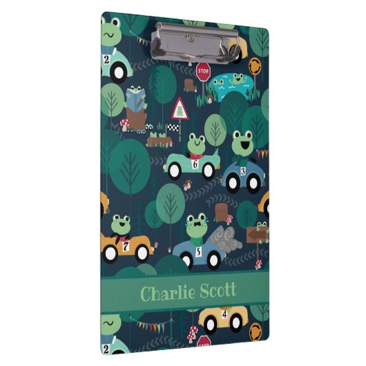 Kikker-rantsoenchauffeurs Kinder Klembord (Rechts)