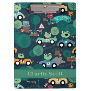 Kikker-rantsoenchauffeurs Kinder Klembord