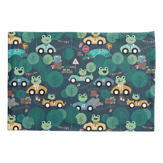 Kikker-rantsoenchauffeurs Kinder Kussensloop (Achterkant)