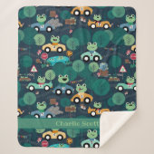 Kikker-rantsoenchauffeurs Kinder Sherpa Deken (Voorkant)