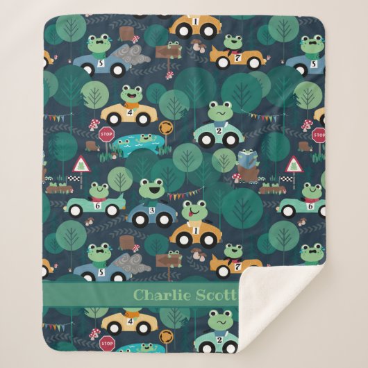 Kikker-rantsoenchauffeurs Kinder Sherpa Deken (Voorkant)