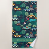 Kikker-rantsoenchauffeurs Kinder Strandlaken (Voorkant)