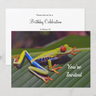 Kikker Red Eye Foto Birthday Kaart