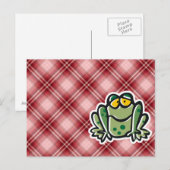 Kikker; Red Pset Briefkaart (Voorkant / Achterkant)