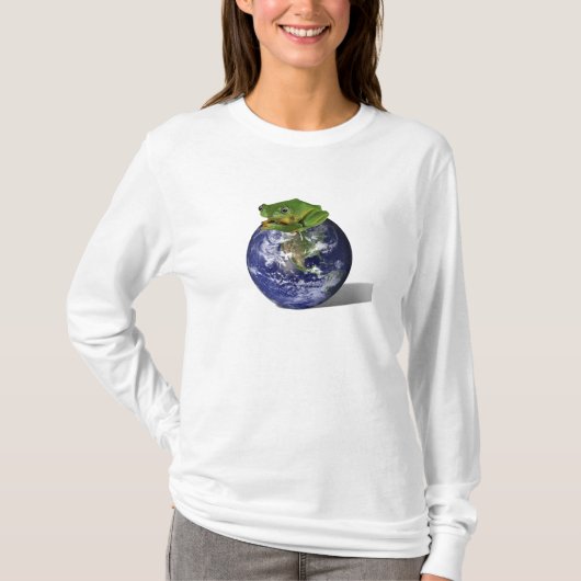 Kikker redt de wereld t-shirt (Voorkant)