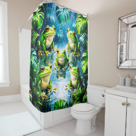Kikker Regen Kunstzinnige Badkamer Decoratie Kleur Douchegordijn