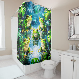 Kikker Regen Kunstzinnige Badkamer Decoratie Kleur Douchegordijn