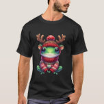 Kikker rendier Pet Santa Christmas Funny Frog Xmas T-shirt<br><div class="desc">Kikker rendier Pet Santa Christmas Funny Frog Xmas</div>