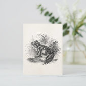  Kikker - Reptiele kikkervis Sjabloon blanco Briefkaart (Staand voorkant)