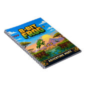 Kikker, Retro 8-Bit Pixelkunst Notitieboek (Rechterzijde)