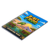 Kikker, Retro 8-Bit Pixelkunst Notitieboek (Linkerzijde)