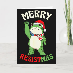 Kikker Retro Prettig Resistmas Grappig Politiek Ke Kaart