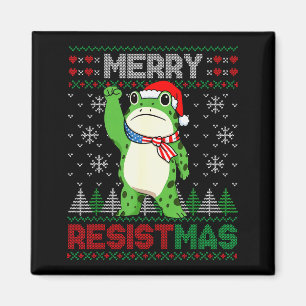 Kikker Retro Prettig Resistmas Grappig Politiek Le Magneet