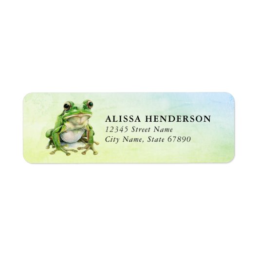 Kikker Return Address Labels (Voorkant)
