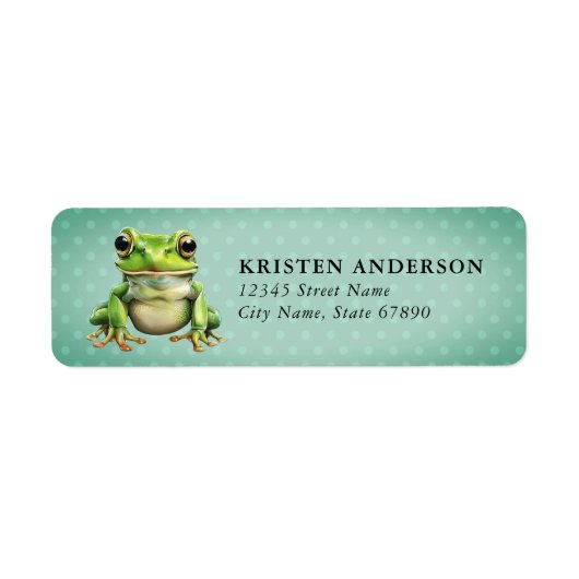 Kikker Return Address Labels (Voorkant)