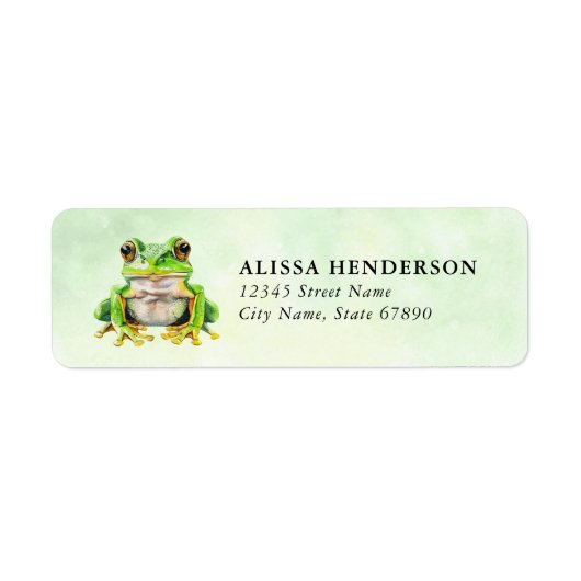 Kikker Return Address Labels (Voorkant)