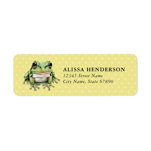 Kikker Return Address Labels (Voorkant)