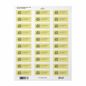 Kikker Return Address Labels (Full Sheet)
