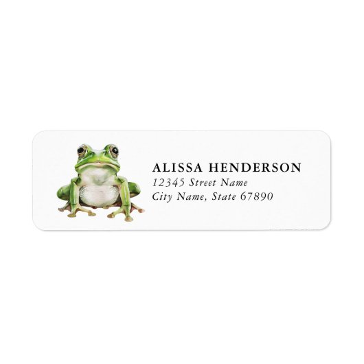 Kikker Return Address Labels (Voorkant)
