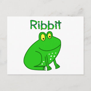 Kikker Ribbit Briefkaart