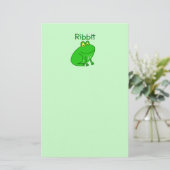 Kikker Ribbit Briefpapier (Staand voorkant)