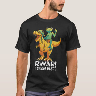 Kikker Riding Rex Rawr Bleat Birthday Boy Girl Kin T-shirt