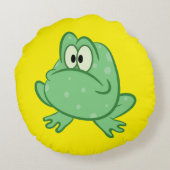 Kikker Rond Kussen (Achterkant)