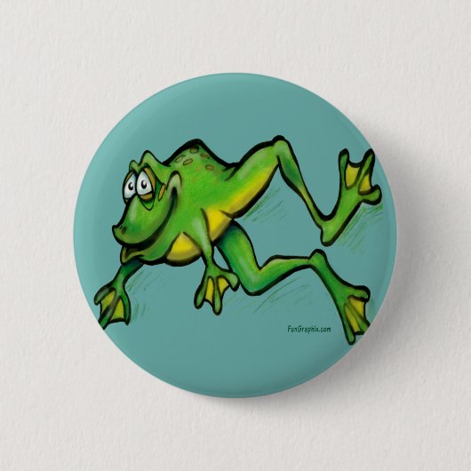 Kikker Ronde Button 5,7 Cm (Voorkant)