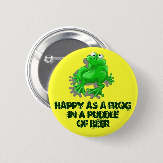 kikker ronde button 5,7 cm (Voorkant /achterkant)