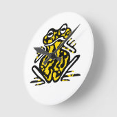 Kikker -  ronde klok (Hoek)