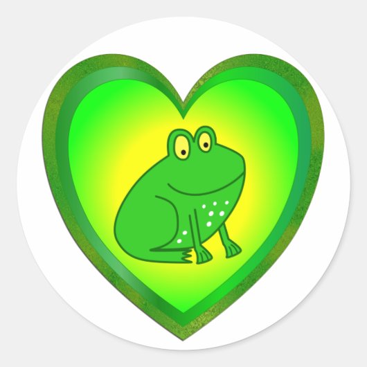 Kikker Ronde Sticker (Voorkant)