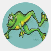 Kikker Ronde Sticker (Voorkant)