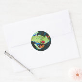 Kikker Ronde Sticker (Envelop)