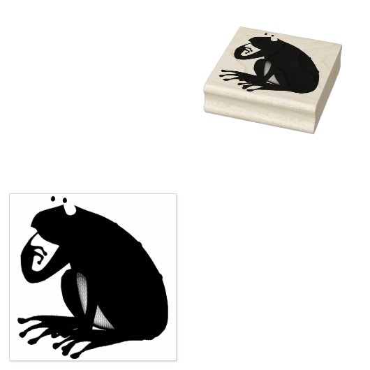 Kikker Rubberstempel (Gestempeld)