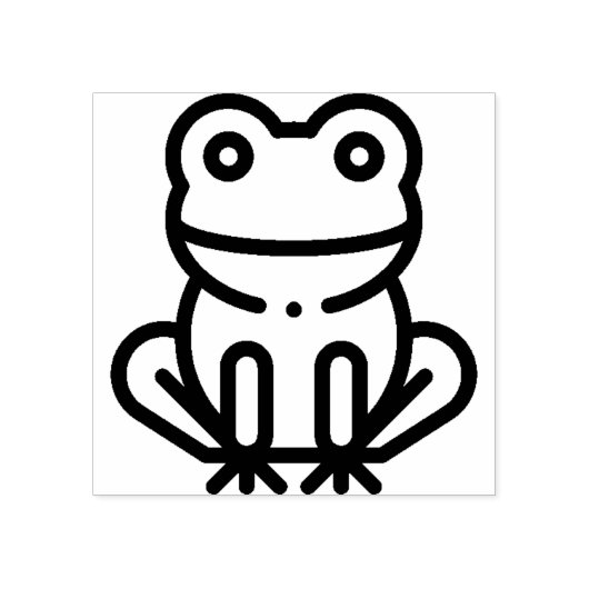 Kikker Rubberstempel (Afrduk)