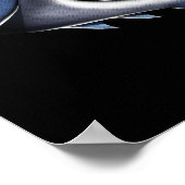 Kikker Samurai Ninja Riding Shark Poster (Hoek)