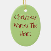 KIKKER SANTA OP LOG VAKANTIE KERST ORNAMENT Vers (Achterkant)