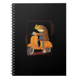 Kikker Scooter Paddenstoel Goblincore Academie Notitieboek