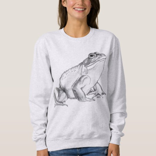 Kikker Shirt Bullfrog Art Sweatshirts Kikker Shirt (Voorkant)