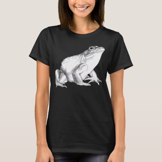 Kikker Shirt Bullfrog Art T-shirt Cool Frog Gift (Voorkant)