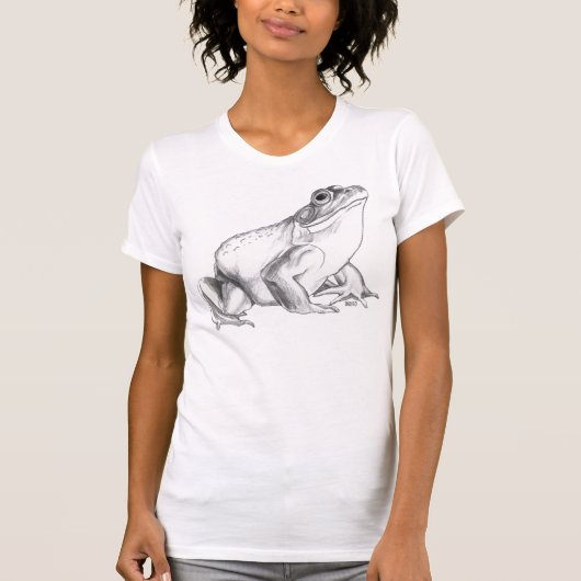 Kikker Shirt Bullfrog Art T-shirt Cool Frog Gift (Voorkant)