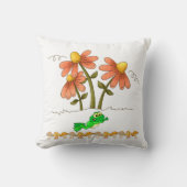 Kikker Sierkussen van paddenstoelen (Voorkant)